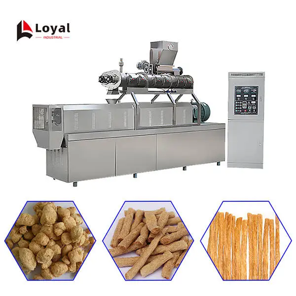 Máquina de línea de producción automática de proteínas vegetales deformables TVP de 11 - 20 kW 600 - 1000 kg / h